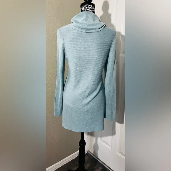 Adrienne Vittadini Turquoise Knit Cowl Neck Sweater Size S NWOT - Picture 6 of 10